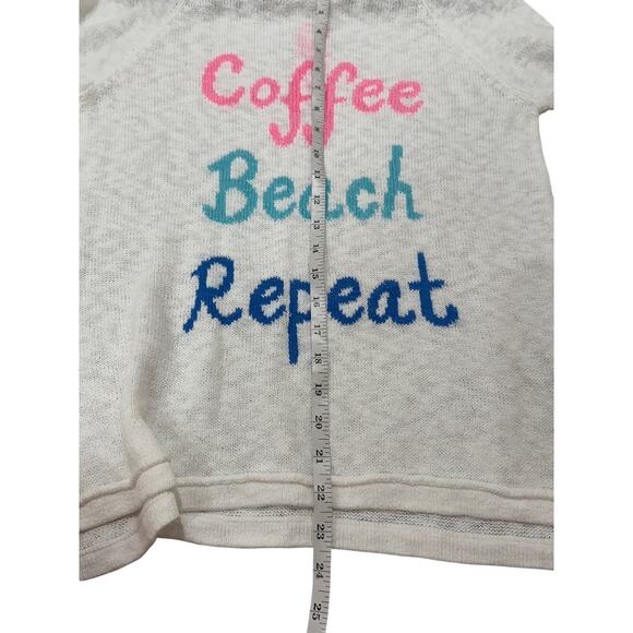 Lilly Pulitzer Coffee Beach Repeat Danette Sweater Resort Beachy Lightweight, S - Picture 5 of 8